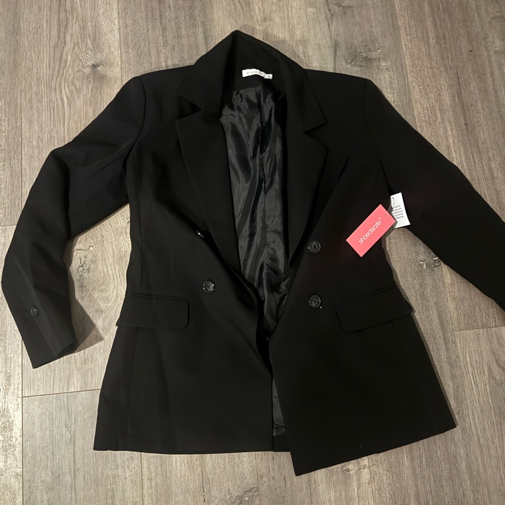 Shoedazzle Black Blazer Size L NWT